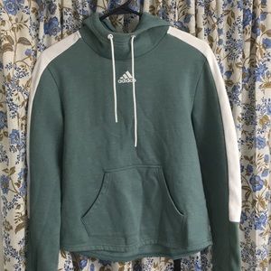 Blue and white adidas hoodie